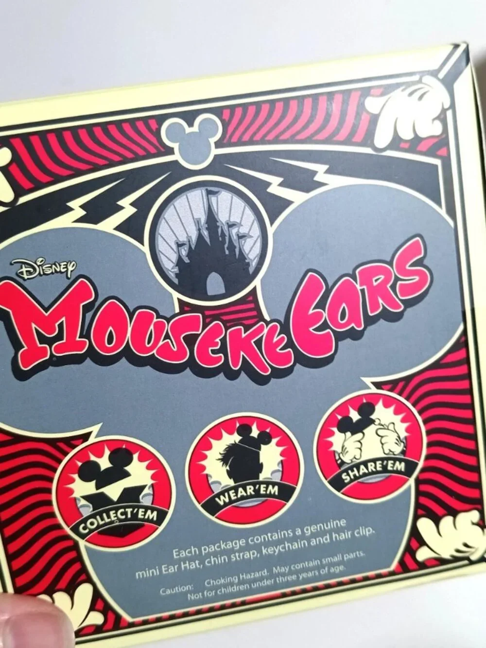 Vintage Mini Mickey Mouse Club Mouseketeer Ear Hat Boxed Lot of 2 Pink Magenta